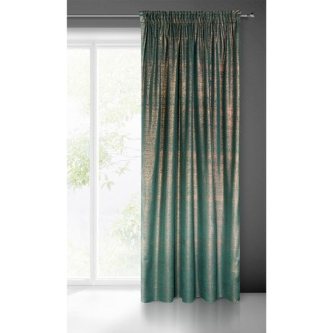 ZASŁONA GOTOWA EUROFIRANY 1SZT. AMBI NA TAŚMIE 140X270 CM CIEMNOTURKUSOWY