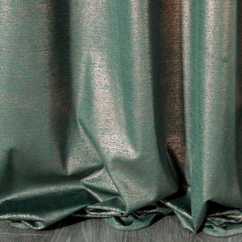 ZASŁONA GOTOWA EUROFIRANY 1SZT. AMBI NA TAŚMIE 140X270 CM CIEMNOTURKUSOWY