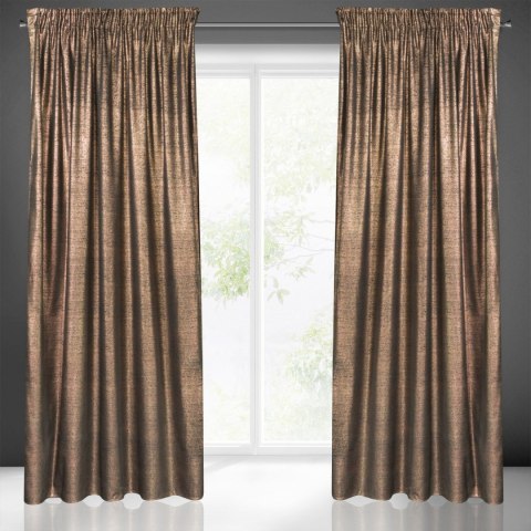 ZASŁONA GOTOWA EUROFIRANY 1SZT. AMBI NA TAŚMIE 140X270 CM CZARNY