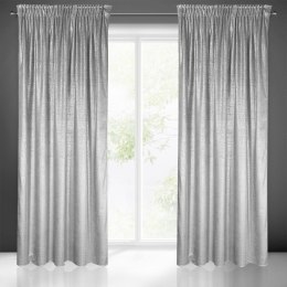 ZASŁONA GOTOWA EUROFIRANY 1SZT. AMBI NA TAŚMIE 140X270 CM SREBRNY