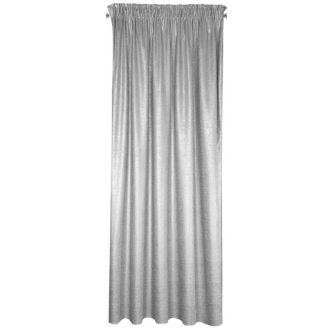 ZASŁONA GOTOWA EUROFIRANY 1SZT. AMBI NA TAŚMIE 140X270 CM SREBRNY