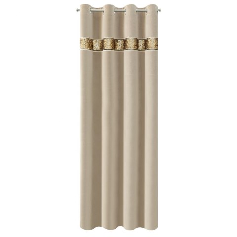 ZASŁONA GOTOWA EUROFIRANY 1SZT. BUENO 140X250 CM BEŻOWY