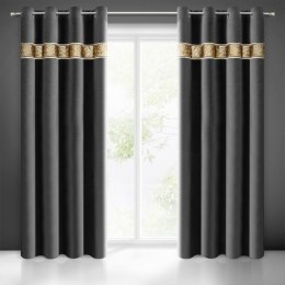 ZASŁONA GOTOWA EUROFIRANY 1SZT. BUENO 140X250 CM CZARNY