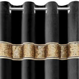 ZASŁONA GOTOWA EUROFIRANY 1SZT. BUENO 140X250 CM CZARNY