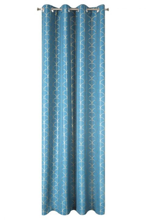 ZASŁONA GOTOWA EUROFIRANY 1SZT. CANDE 140X250 CM NIEBIESKI