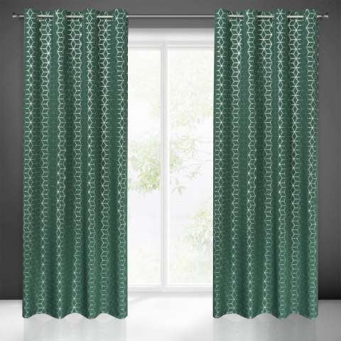 ZASŁONA GOTOWA EUROFIRANY 1SZT. CUBE 140X250 CM CIEMNOZIELONY