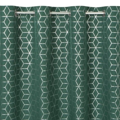 ZASŁONA GOTOWA EUROFIRANY 1SZT. CUBE 140X250 CM CIEMNOZIELONY