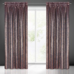 ZASŁONA GOTOWA EUROFIRANY 1SZT. EBRU NA TAŚMIE 140X270 CM MIEDZIANY