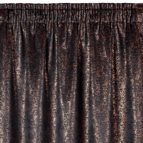 ZASŁONA GOTOWA EUROFIRANY 1SZT. EBRU NA TAŚMIE 140X270 CM MIEDZIANY