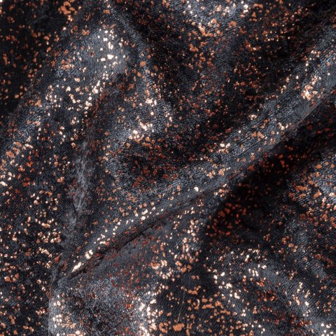 ZASŁONA GOTOWA EUROFIRANY 1SZT. EBRU NA TAŚMIE 140X270 CM MIEDZIANY