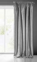 ZASŁONA GOTOWA EUROFIRANY 1SZT. EBRU NA TAŚMIE 140X270 CM SREBRNY