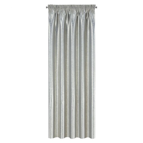 ZASŁONA GOTOWA EUROFIRANY 1SZT. EBRU NA TAŚMIE 140X270 CM SREBRNY