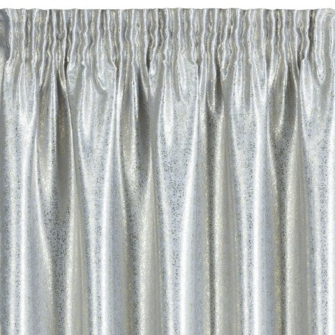 ZASŁONA GOTOWA EUROFIRANY 1SZT. EBRU NA TAŚMIE 140X270 CM SREBRNY