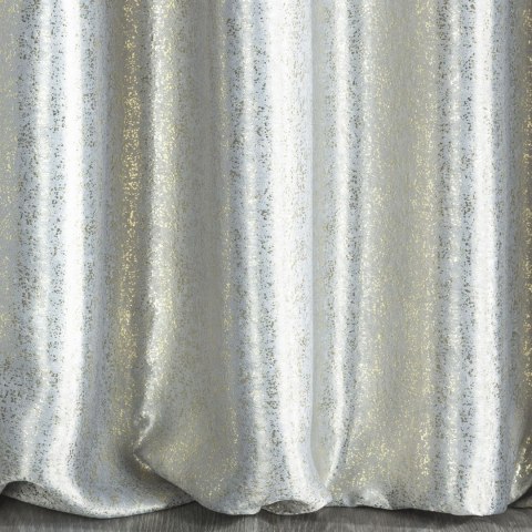 ZASŁONA GOTOWA EUROFIRANY 1SZT. EBRU NA TAŚMIE 140X270 CM SREBRNY