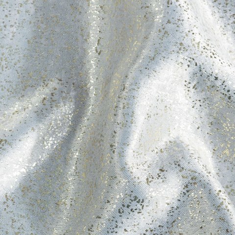 ZASŁONA GOTOWA EUROFIRANY 1SZT. EBRU NA TAŚMIE 140X270 CM SREBRNY