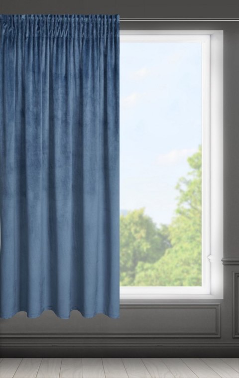 ZASŁONA GOTOWA EUROFIRANY 1SZT. FARGO NA TAŚMIE 140X175 CM GRANATOWY