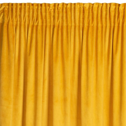 ZASŁONA GOTOWA EUROFIRANY 1SZT. EUROFIRANY 1SZT. FARGO NA TAŚMIE 140X175 CM MUSZTARDOWY