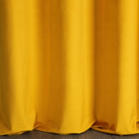 ZASŁONA GOTOWA EUROFIRANY 1SZT. EUROFIRANY 1SZT. FARGO NA TAŚMIE 140X175 CM MUSZTARDOWY