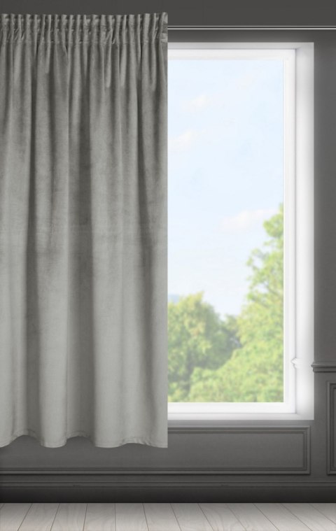 ZASŁONA GOTOWA EUROFIRANY 1SZT. FARGO NA TAŚMIE 140X175 CM POPIELATY