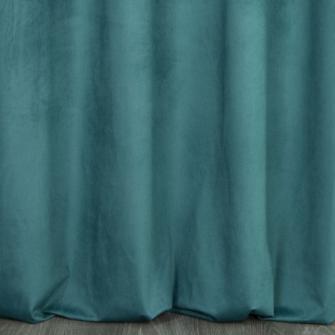 ZASŁONA GOTOWA EUROFIRANY FARGO NA TAŚMIE 140X175 CM TURKUSOWY