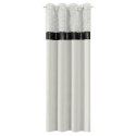 ZASŁONA GOTOWA EUROFIRANY 1szt JASMIN 140X250 CM SREBRNY