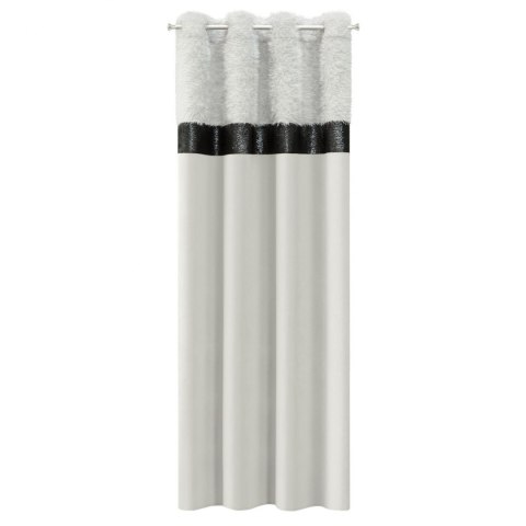 ZASŁONA GOTOWA EUROFIRANY 1szt JASMIN 140X250 CM SREBRNY