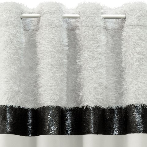 ZASŁONA GOTOWA EUROFIRANY 1szt JASMIN 140X250 CM SREBRNY