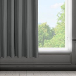 ZASŁONA GOTOWA EUROFIRANY RITA NA TAŚMIE 140X175 CM GRAFITOWY