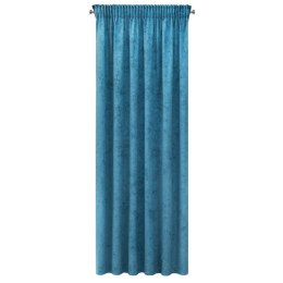 ZASŁONA GOTOWA EUROFIRANY 1SZT. ANISA NA TAŚMIE 140X270 CM TURKUSOWY