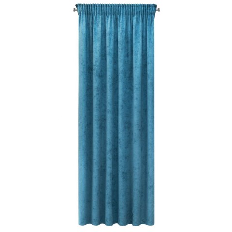 ZASŁONA GOTOWA EUROFIRANY 1SZT. ANISA NA TAŚMIE 140X270 CM TURKUSOWY