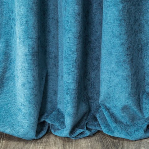 ZASŁONA GOTOWA EUROFIRANY 1SZT. ANISA NA TAŚMIE 140X270 CM TURKUSOWY