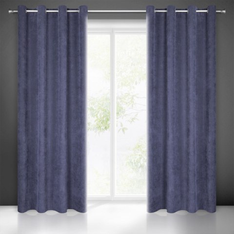 ZASŁONA EUROFIRANY GOTOWA    1SZT. JULIE 140X250 CM GRANATOWY