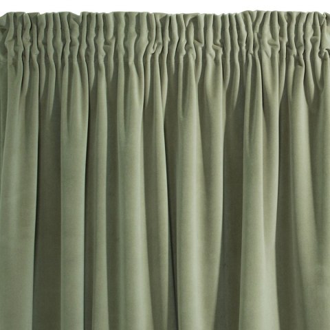 ZASŁONA GOTOWA EUROFIRANY 1SZT. KRISTI NA TAŚMIE 140X270 CM ZIELONY