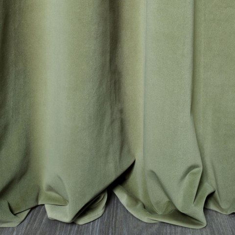 ZASŁONA GOTOWA EUROFIRANY 1SZT. KRISTI NA TAŚMIE 140X270 CM ZIELONY