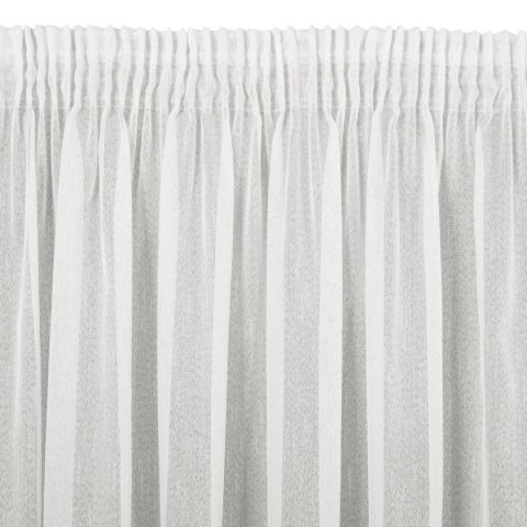 FIRANA GOTOWA EUROFIRANY   LILIAN NA TAŚMIE 300X145 CM BIAŁY