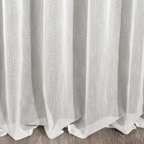 FIRANA GOTOWA EUROFIRANY   LILIAN NA TAŚMIE 300X145 CM BIAŁY