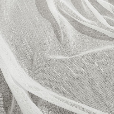 FIRANA GOTOWA EUROFIRANY   LILIAN NA TAŚMIE 300X145 CM BIAŁY