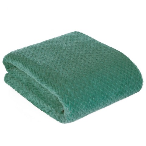 CIEPŁY KOC EUROFIRANY PLED D91 CINDY3 150X200 C.ZIEL 150X200 NARZUTA CIEMNOZIELONY