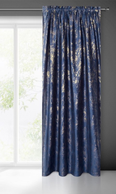 ZASŁONA GOTOWA   1SZT. KORNELIA NA TAŚMIE 140X270 CM GRANATOWY