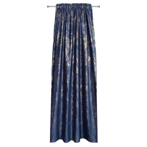 ZASŁONA GOTOWA   1SZT. KORNELIA NA TAŚMIE 140X270 CM GRANATOWY