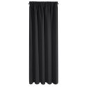 ZASŁONA GOTOWA   1SZT. D91 PARISA NA TAŚMIE 140X270 CM CZARNY