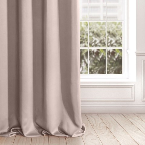 ZASŁONA GOTOWA   D91 PARISA NA TAŚMIE 140X270 CM PUDROWY