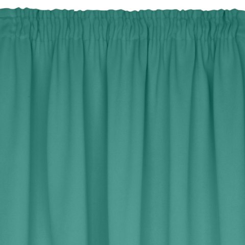ZASŁONA   GOTOWA EUROFIRANY   1SZT. LOGAN NA TAŚMIE 140X270 CM TURKUSOWY