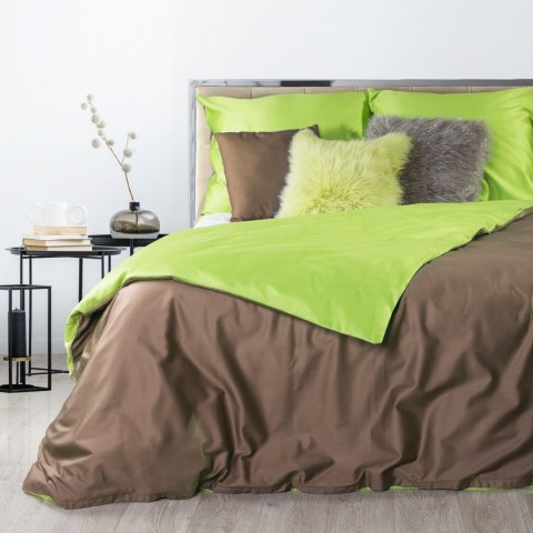 POŚCIEL EUROFIRANY KOMPLET POŚCIELI NOVA 160X200 CM, 2 SZT. 70X80 CM BRĄZOWY