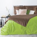 POŚCIEL EUROFIRANY KOMPLET POŚCIELI NOVA 160X200 CM, 2 SZT. 70X80 CM BRĄZOWY