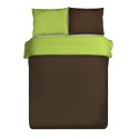 POŚCIEL EUROFIRANY KOMPLET POŚCIELI NOVA 160X200 CM, 2 SZT. 70X80 CM BRĄZOWY