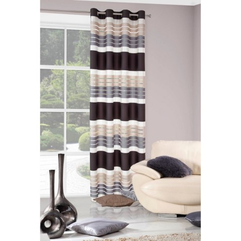 ZASŁONA GOTOWA EUROFIRANY ERIC 140X250 CM STALOWY