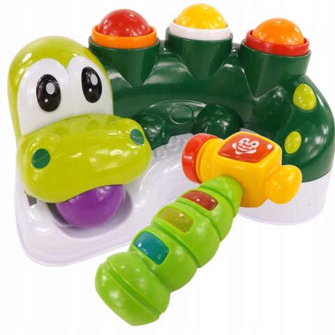 Dinozaur Zbijak Piłeczek z Dźwiękami i Światłami | Interaktywna Zabawka Edukacyjna dla Dzieci 326