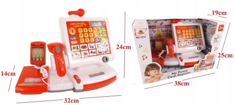 DUŻA KASA FISKALNA DLA DZIECI ELEKTRONICZNA 7211