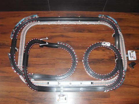 DUŻY PODWÓJNY TOR 6,3 m - SAMOCHÓD + KOLEJKA 50703